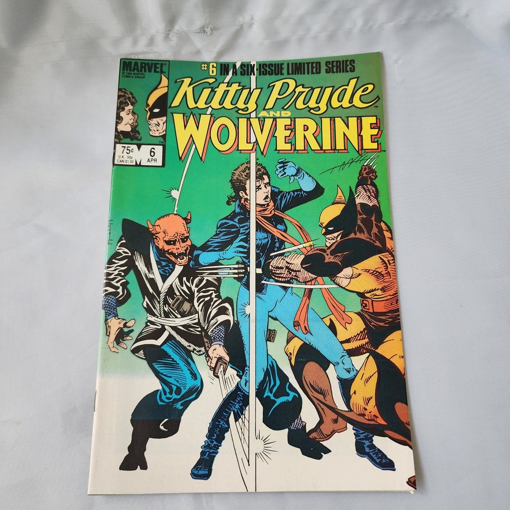 Kitty Pryde and Wolverine #6 Marvel Comics 1984 Limited Series Comic Book FN BnB